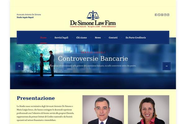 desimonelawfirm.it site used Legalpress-pt