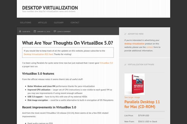 desktop-virtualization.com site used Streamline Pro