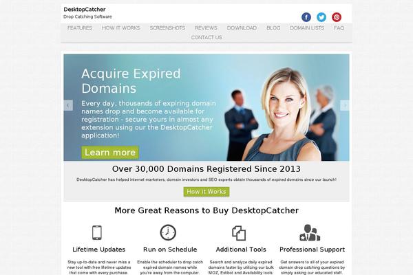 Dc theme site design template sample