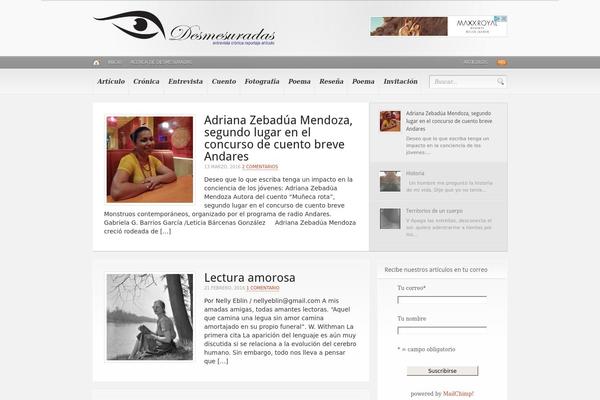 Headlines theme site design template sample