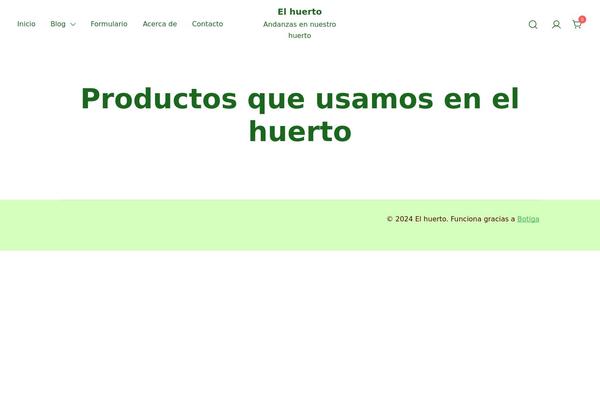 Botiga theme site design template sample