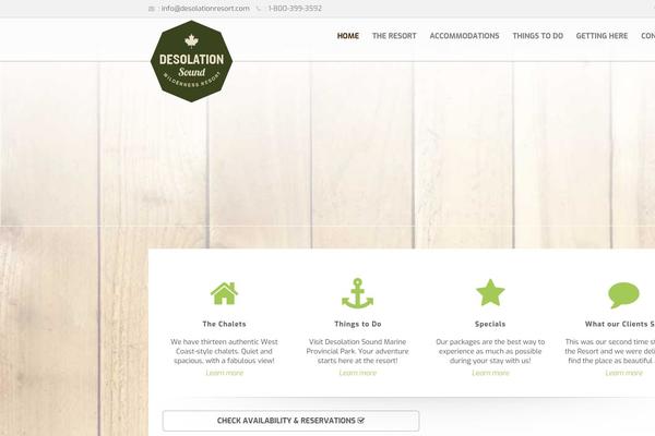 desolationsoundresort.com site used Desolationsoundresort