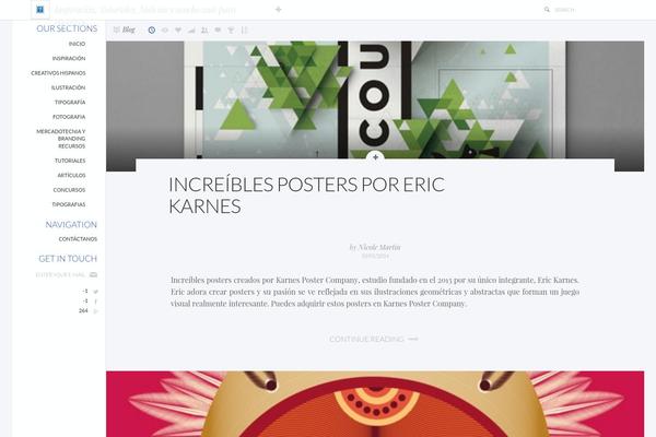 Implicit theme site design template sample