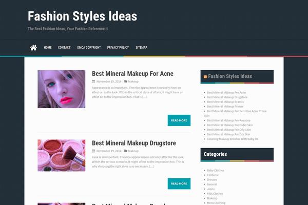 aReview theme site design template sample