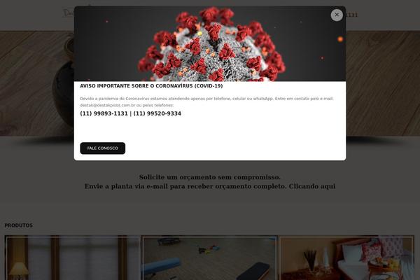 Site using Corona-awareness-popup plugin