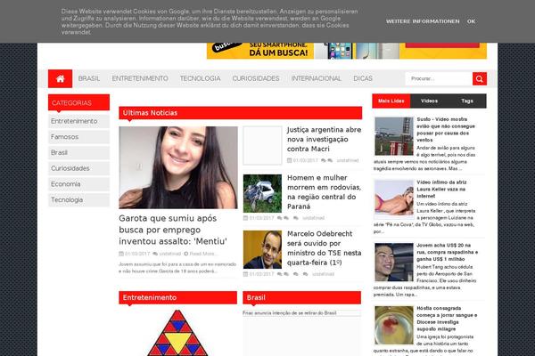 Reportage theme site design template sample