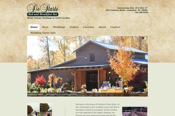 Hospitality theme site design template sample