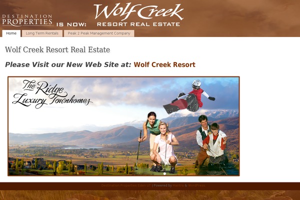 Mantra theme site design template sample