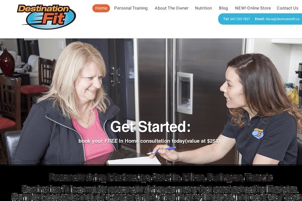 GetFit theme site design template sample