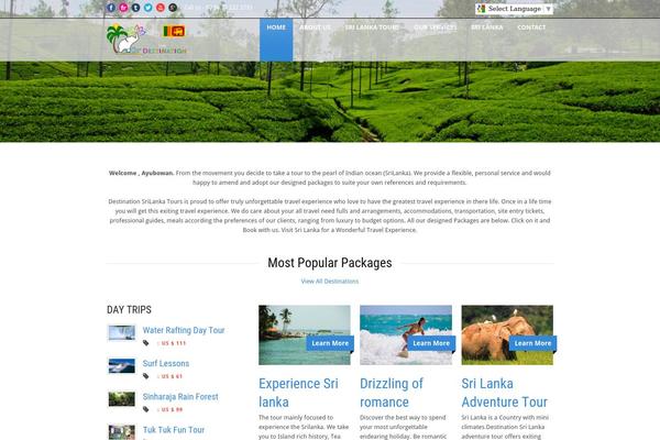 destinationsrilankatours.com site used Tour Package v1.01