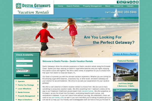 destingetaways.com site used Destin