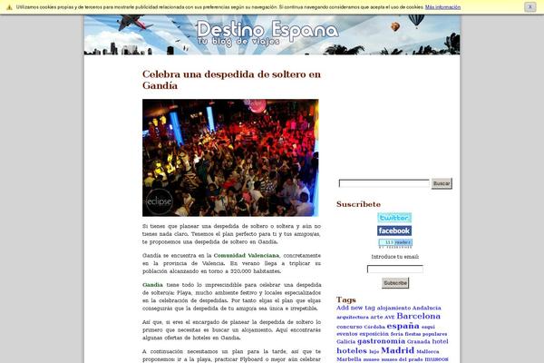 destinoespana.com site used Blogs