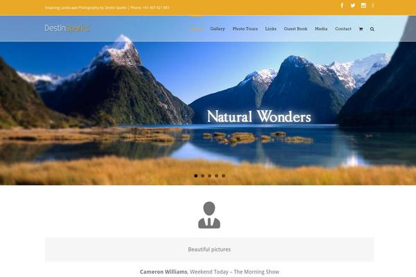 Avada theme site design template sample