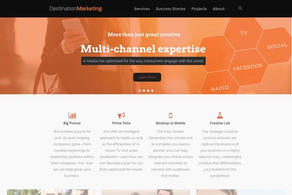 Salient theme site design template sample