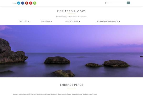 destress.com site used Destress