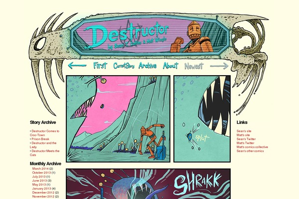 ComicPress theme site design template sample