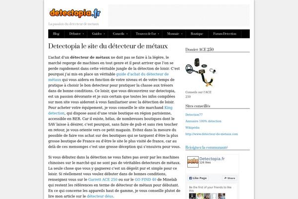 detectopia.fr site used Wp_dolce5-v1.0