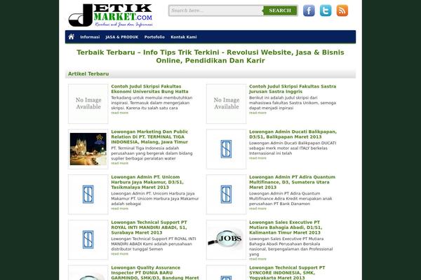 Bisnis theme site design template sample