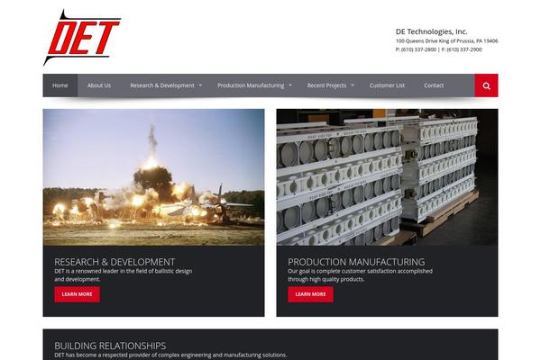 Cacoon theme site design template sample