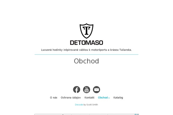 Decode theme site design template sample