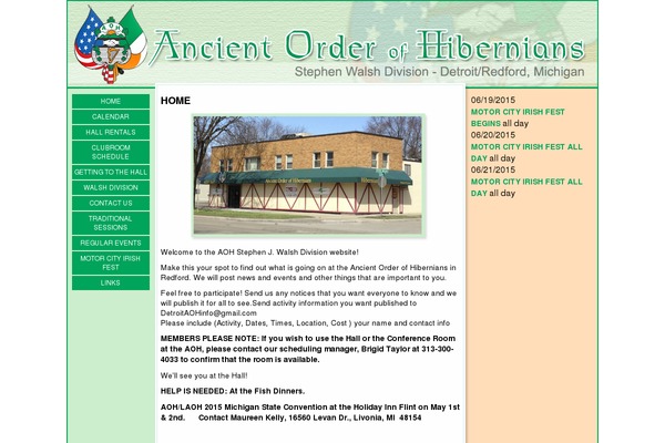 detroitaoh.org site used Aoh2014