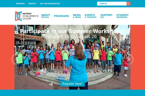 detroitchildrenschoir.org site used Whiteboard