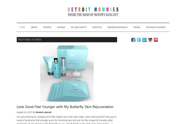 Blossom Mommy Blog theme site design template sample