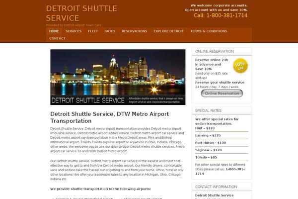 detroitshuttleservice.com site used Tpl