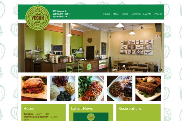 Bottega theme site design template sample