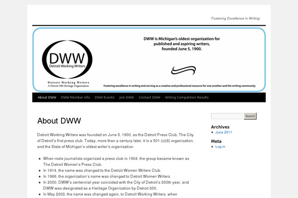 Twenty Ten theme site design template sample