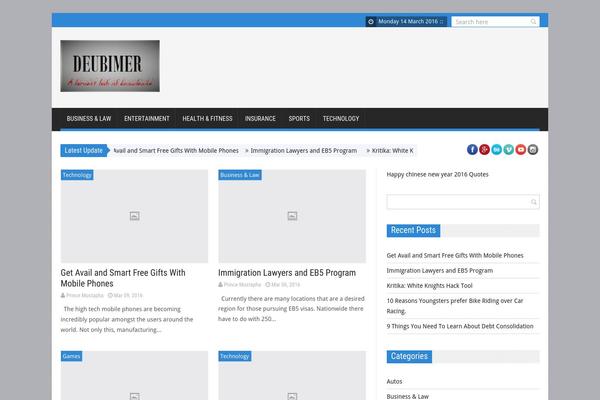 SaladMag theme site design template sample