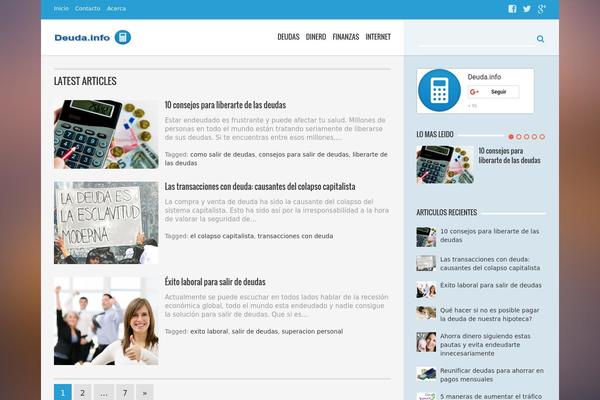 AquaMag theme site design template sample