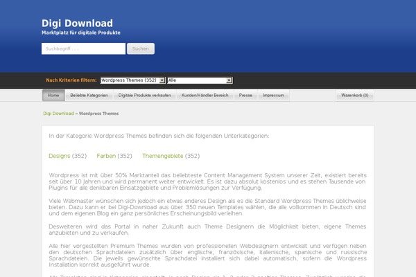 deutsche-wordpress-themes.com site used Digi-download