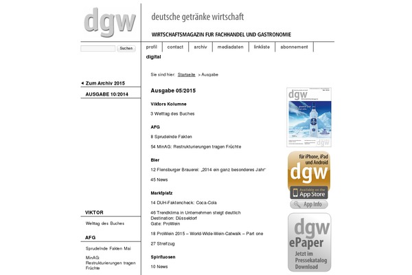 deutschegetraenkewirtschaft.de site used Dgw