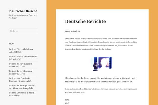 Twenty Fifteen theme site design template sample
