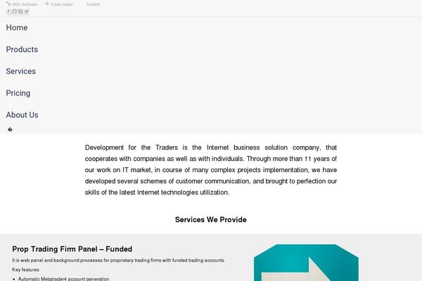 The7 theme site design template sample