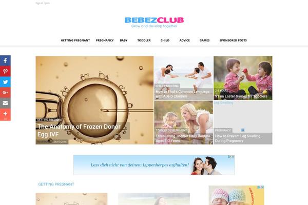 Happychild theme site design template sample