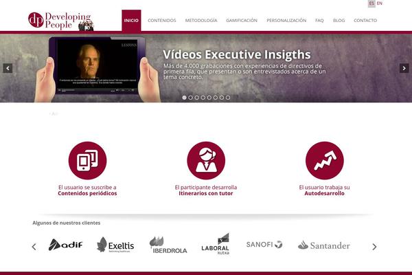 developeople.com site used Titania_wp