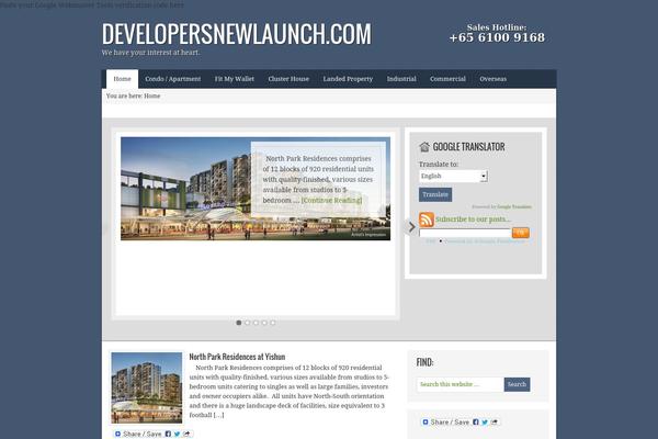 AgentPress theme site design template sample