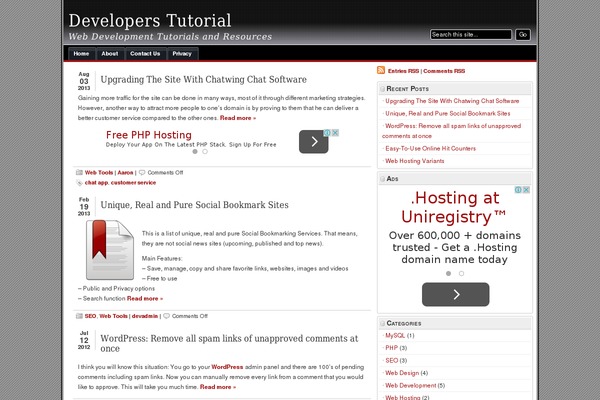 Site using Codesnippet plugin