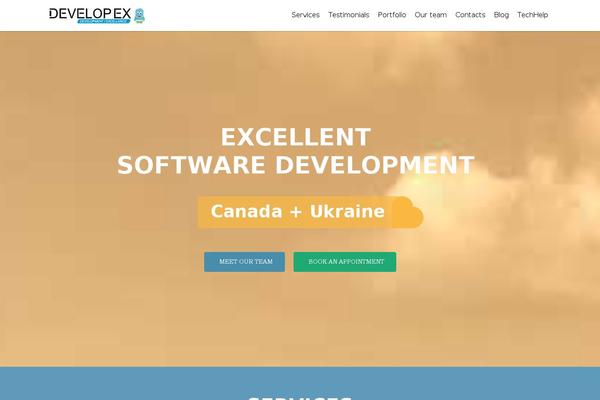 Zerif Pro theme site design template sample
