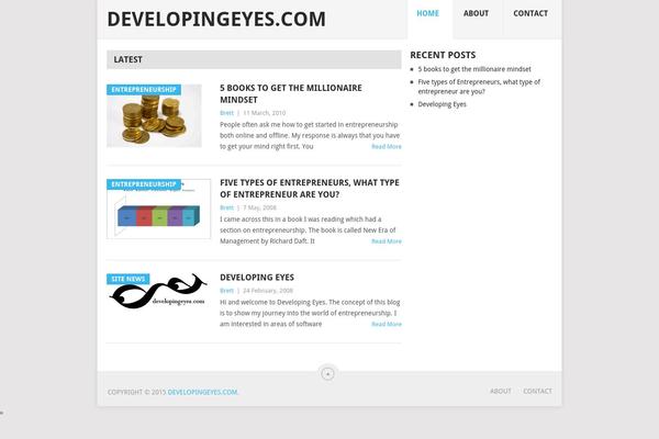 Point theme site design template sample