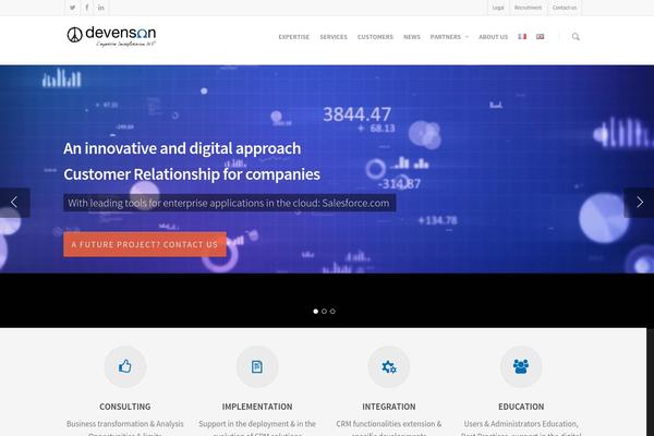 Salient theme site design template sample