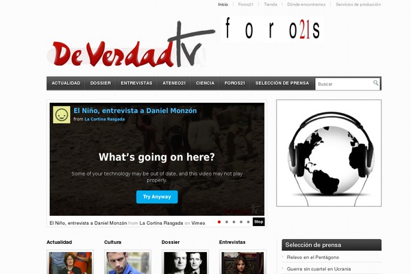 Video theme site design template sample