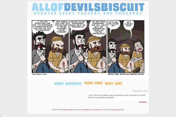 ComicPress theme site design template sample