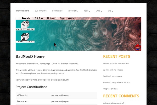 Tiny Forge theme site design template sample