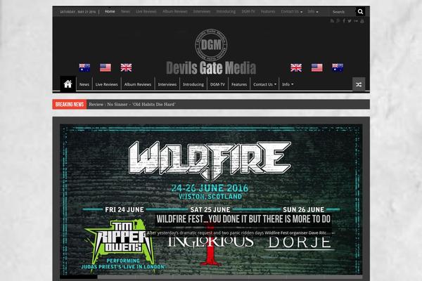 Sahifa theme site design template sample