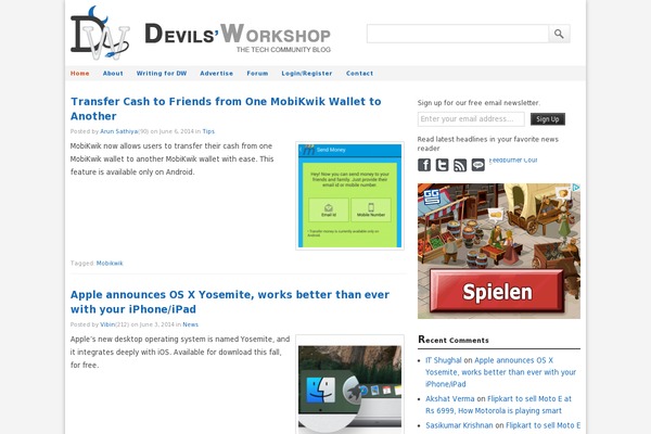 McLuhan theme site design template sample