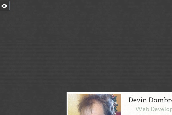 devindombrowski.com site used Aboutme-wp