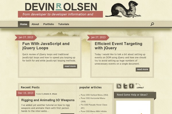 devinrolsen.com site used Dolsen